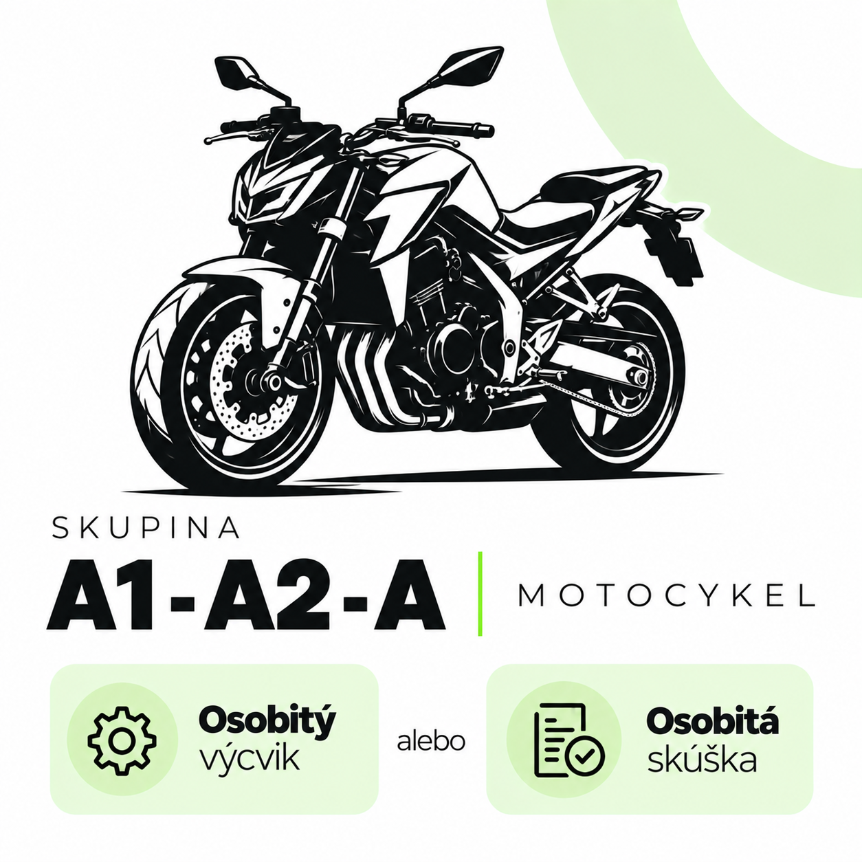 Rozšírenie A1, A2 a A, osobitý výcvik alebo osobitá skúška.